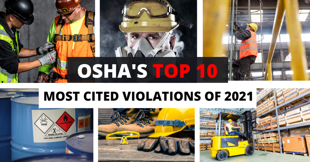 Top 10 Osha Violations Of 2021 Fox Valley Safety